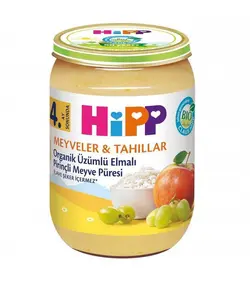 فرنی برنج وسیب و انگور ارگانیک هیپ