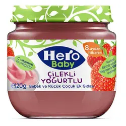 پوره ماست و توت فرنگی هروبیبی hero baby