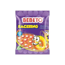 پاستیل ژله ای ببتو مدل حلقه ای 120 گرمی Bebeto Peach Rings
