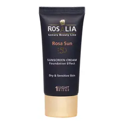 کرم ضد آفتاب بژ روشن رزالیا مناسب پوست خشک و حساس Rosalia Rosa Sun - Sunscreen Cream - Dry &amp; Sensitive Skin - SPF50+ - Light Biege