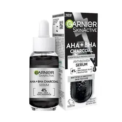 سرم لایه بردار زغال AHA+ BHA و نیاسینامید گارنیه 30ml
