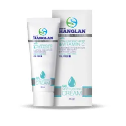 ژل کرم آبرسان هانگلن حاوی ویتامین سی و هیالورونیک اسید حجم 45 گرم  Hanglan Vitamin C Hydrating Gel 45 Ml