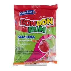 آبنبات چوبی هندوانه و توت فرنگی بن بن 48 عددی کوچک BonBon Candy