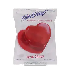 ابنبات قلبی توت فرنگی 150 گرم Love Candy Strawberry