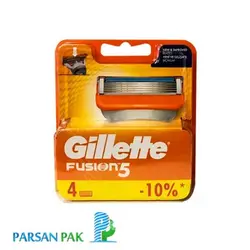 تیغ یدک ژیلت مدل FUSION 5 تعداد 4 عددی