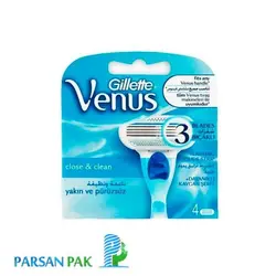 یدک خود تراش ژیلت مدل ونوس بسته 4 عددی