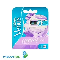 یدک خودتراش ژیلت ونوس مدل COMFORT GLIDE تعداد 4 عددی