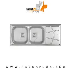 سینک نیمه فانتزی توکار درسا مدل DS541 - لگن چپ و راست