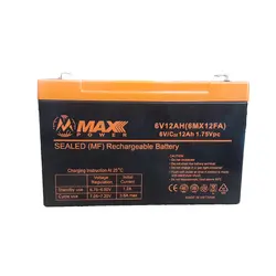 باتری 6 ولت 12 آمپر - پارس بایک