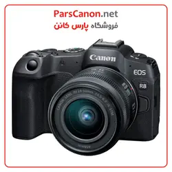 دوربین عکاسی کانن Canon EOS R8 Mirrorless Camera with RF 24-50mm f/4.5-6.3 IS STM Lens | پارس کانن