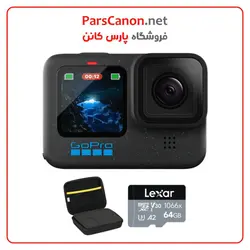 دوربین ورزشی گوپرو هیرو ۱۲ به همراه کیف و کارت حافظه GoPro HERO12 Black Basic Accessory Bundle | پارس کانن