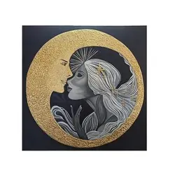 تابلو نقاشی رنگ روغن معشوقه ماه - 100% کار دست در پرشام کالا