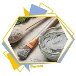 خرید پودر ماسک طبیعی خاک رس سفید ، پودر معدنی آرایشی کائولن