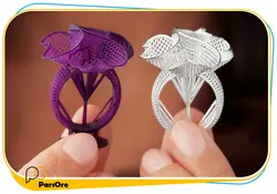 گچ ریخته گری با مدل رزینی برای طلای سفید و طلای زرد R.P