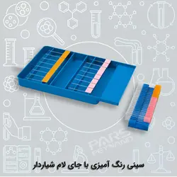 سینی رنگ آمیزی با جای لام شیار دار