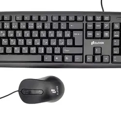 قیمت و خرید کیبورد و موس اداری ELEVEN KM400