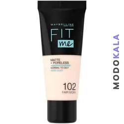 کرم پودر میبلین فیت می Fit Me شماره 102 حجم 30 میل