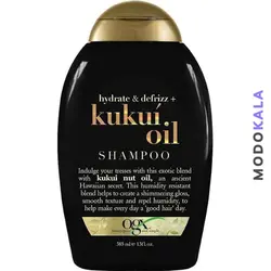 شامپو ogx او جی ایکس مخصوص موهای خشک Kukui Oil حجم 385 میلی لیتر
