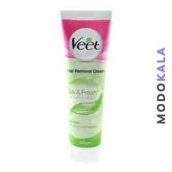 کرم موبر ویت veet مخصوص پوست خشک silk & fresh حجم ۱۰۰ میلی لیتر