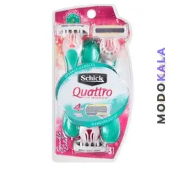 خودتراش کواترو زنانه 3عددی 4لبه شیک