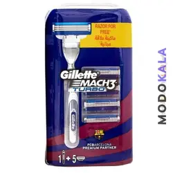 پک 6 تکه خودتراش و یدک مچ تری تربو ژیلت