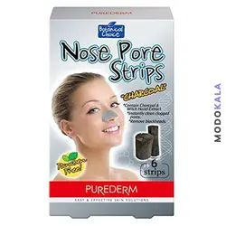 چسب پاک کننده بینی عصاره زغال 6 عددی پیوردرم