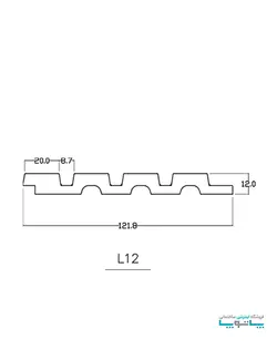 دیوارپوش لوور پلی استایرن بهینا کد L12-35
