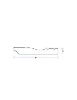 قرنیز ۹.۵ سانتی‌ متری 153-6f پلی‌استایرن بهینا