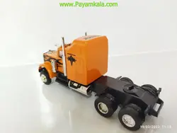 ماکت تریلی پتربیلت فلزی (KINGSTOY) نارنجی