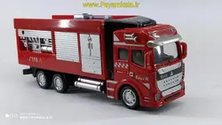 ماکت فلزی عقبکش کامیون اسکانیا آتشنشانی (کد 2211) طرح 01-اسکانیا
