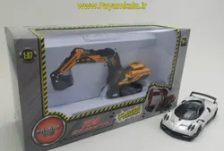 ماکت فلزی بیل مکانیکی (BY KDW) (1:8َ7) رنگ زرد