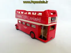 اسباب بازی ماشین فلزی اتوبوس لندن دوطبقه عقب کش جعبه دار انواع اسباب بازی در پیام کالا