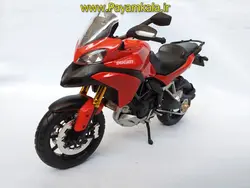(سایز بزرگ) ماکت فلزی موتورسیکلت دوکاتی (DUCATI MULTISTRADA 1200S BY MAISTO)(1/12)