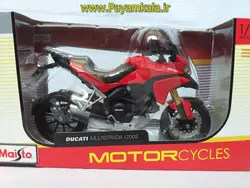 (سایز بزرگ) ماکت فلزی موتورسیکلت دوکاتی (DUCATI MULTISTRADA 1200S BY MAISTO)(1/12)
