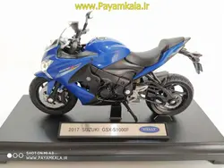 ماکت فلزی موتورسیکلت سوزوکی(SUZUKI GSX-S1000F 2017 BY WELLY)(1/18)