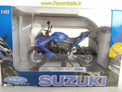 ماکت فلزی موتورسیکلت سوزوکی(SUZUKI GSX-S1000F 2017 BY WELLY)(1/18)