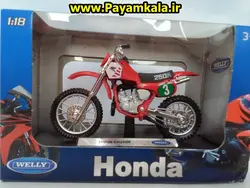 ماکت فلزی موتورسیکلت هوندا (Honda CR250R BY WELLY)(1/18)