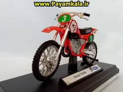 ماکت فلزی موتورسیکلت هوندا (Honda CR250R BY WELLY)(1/18)