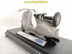 ماکت فلزی موتورسیکلت وسپا(VESPA 125CC BY WELLY)(1/18)