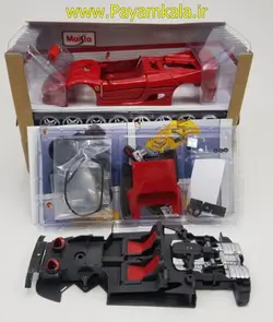کیت ماکت فلزی بوگاتی شیرون بزرگ (1:24) (BUGATTI CHIRON BY MAISTO) + نقشه + آچار