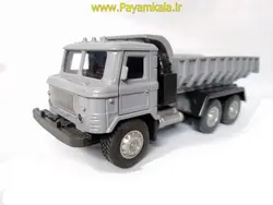 اسباب بازی کامیون کمپرسی روسی (GAZ) طوسی پیام کالا فروشنده اسباب بازی و ماکت