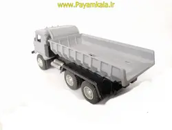 اسباب بازی کامیون کمپرسی روسی (GAZ) طوسی پیام کالا فروشنده اسباب بازی و ماکت
