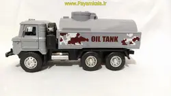 اسباب بازی کامیون تانکردار روسی (GAZ) طوسی پیام کالا فروشنده اسباب بازی و ماکت