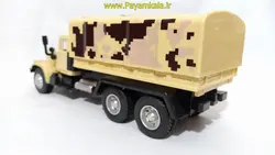 کامیون اسباب بازی نفربر (REO) رنگ کرم پیام کالا فروشنده اسباب بازی و ماکت
