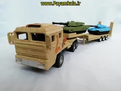 ماکت فلزی تریلی جنگی حمل تانک kdw ،خرید ماکت فلزی تریلی جنگی حمل تانک kdw