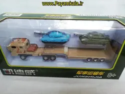 ماکت فلزی تریلی جنگی حمل تانک kdw ،خرید ماکت فلزی تریلی جنگی حمل تانک kdw