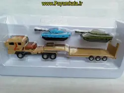 ماکت فلزی تریلی جنگی حمل تانک kdw ،خرید ماکت فلزی تریلی جنگی حمل تانک kdw