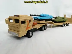 ماکت فلزی تریلی جنگی حمل تانک kdw ،خرید ماکت فلزی تریلی جنگی حمل تانک kdw