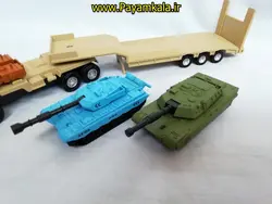 ماکت فلزی تریلی جنگی حمل تانک kdw ،خرید ماکت فلزی تریلی جنگی حمل تانک kdw