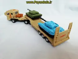 ماکت فلزی تریلی جنگی حمل تانک kdw ،خرید ماکت فلزی تریلی جنگی حمل تانک kdw